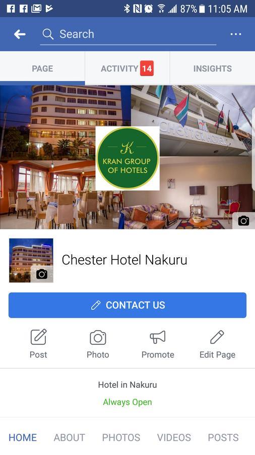 Chester Hotel Накуру Экстерьер фото